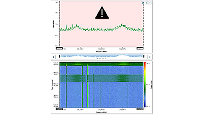 Smart automatic violation detection (SAVD) Screenshot showing a warning caused within the measurement